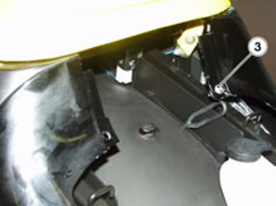 Release and remove the inner screw (3) and…