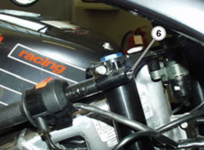 Remove the right handlebar.