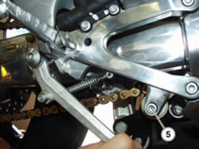 If needed, unscrew the screw (5) and remove the…