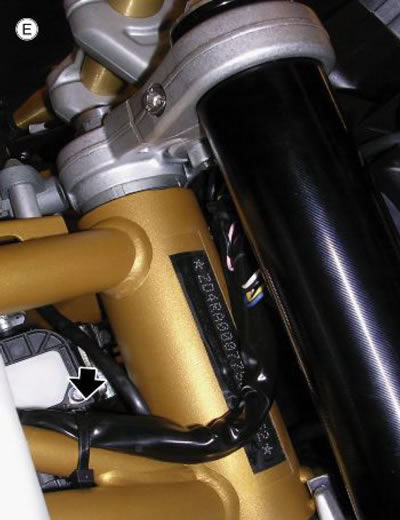 Fasten the instrument panel cable braid to the…