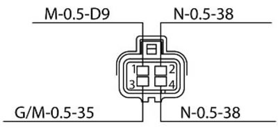 2. Brown: PIN B2 ground connection