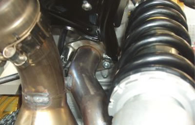 Unscrew and remove the two nuts on the head…