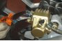 Rear brake pads removal