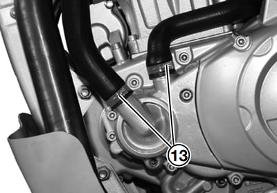Using hose clip pliers, BMW # 17 5 500, remove…