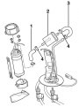 Replacing fuel filter (every 40000 km/24000 miles)