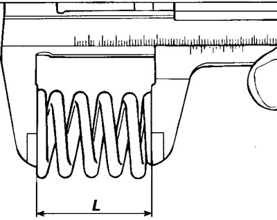 Change all springs which do not comply.