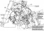 Arrangement of wiring on the frame