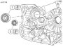 Transmission left crankcase bearings