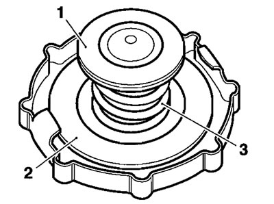 1. Lower seal; 2. Upper seal; 3. Spring