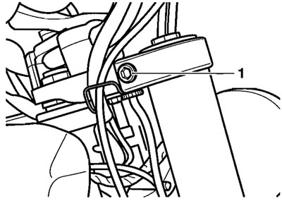 1. Top yoke clamp bolt